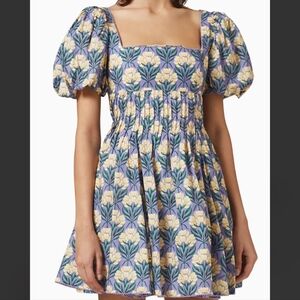 Agua by Agua Bendita Caramelo Semilla Otono floral-print mini dress S